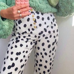 House of Sunny Dalmatian Jeans size Uk 14
